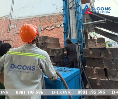 ÉP CỌC MÓNG NHÀ PHỐ 4 TẦNG TẠI TÂN PHÚ – CẬP NHẬT TIẾN ĐỘ THI CÔNG DCONS